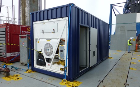 20' High Cube Container ombygget til Transformerstation